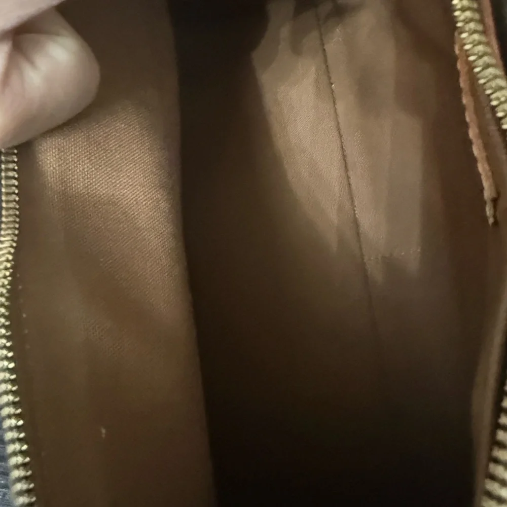 Louis Vuitton Brown and Tan Monogram Crossbody Bag